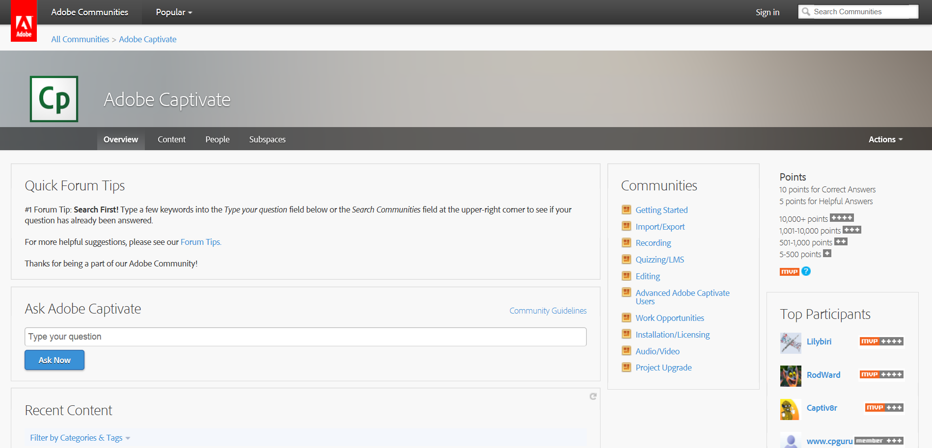 Adobe Captivate Forum