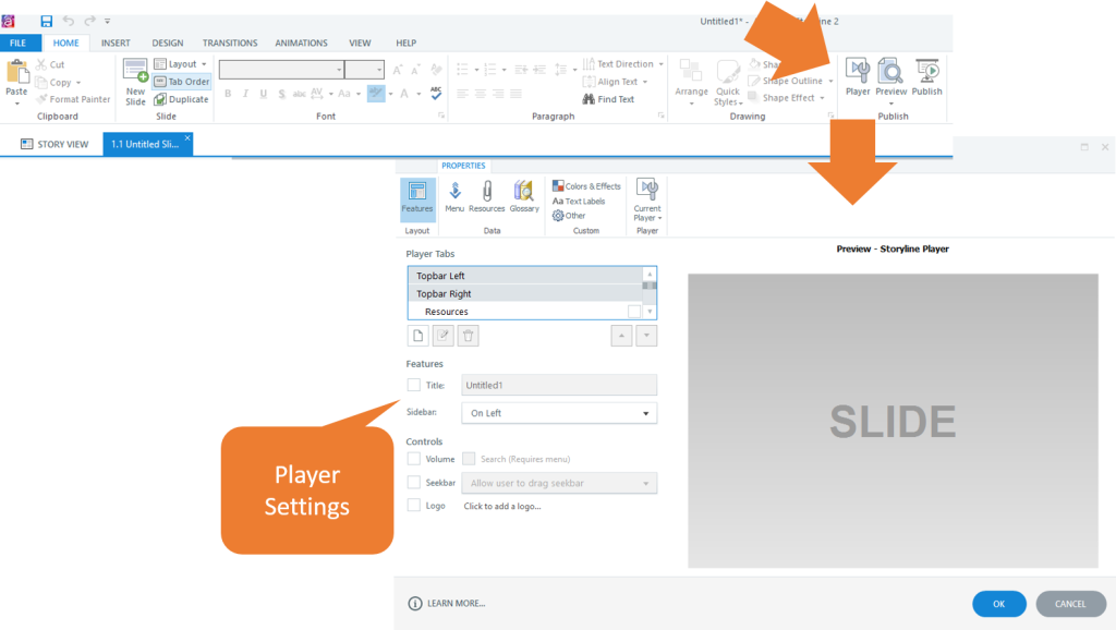 Player Settings