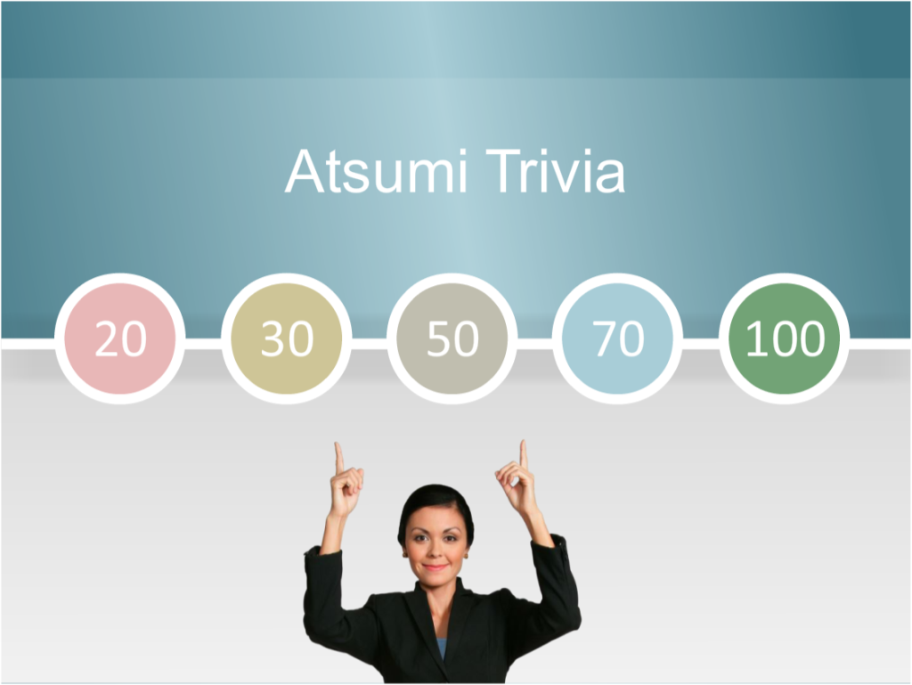 Atsumi Trivia