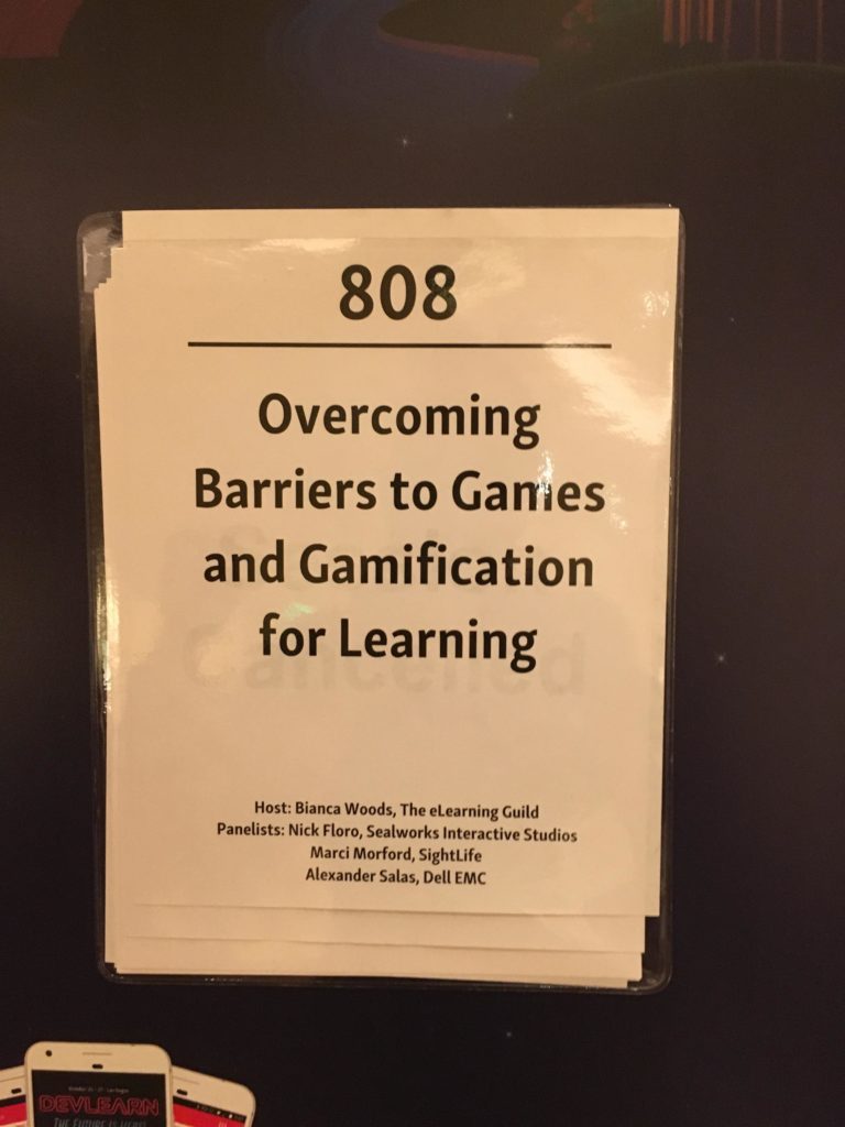 Sign of Overcoming Barriers to Games and Gamification for Learning