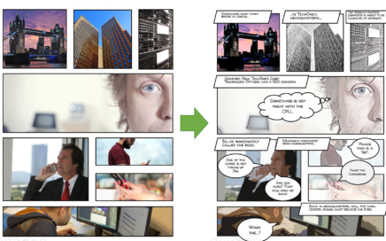 Comic strip panels