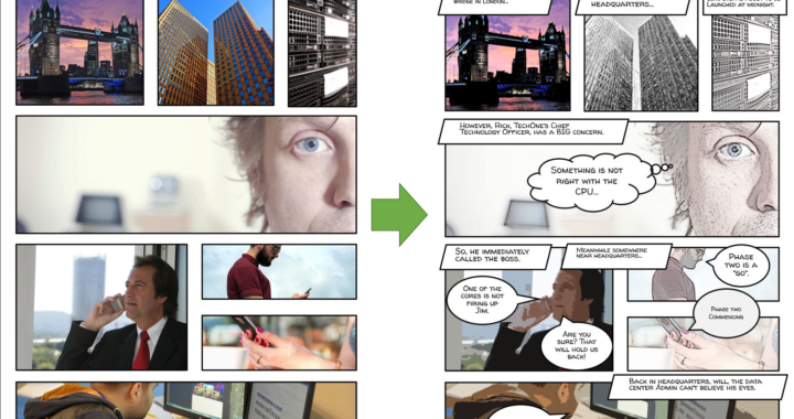 Comic strip panels