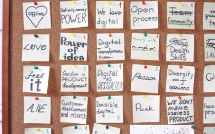 notes on a board