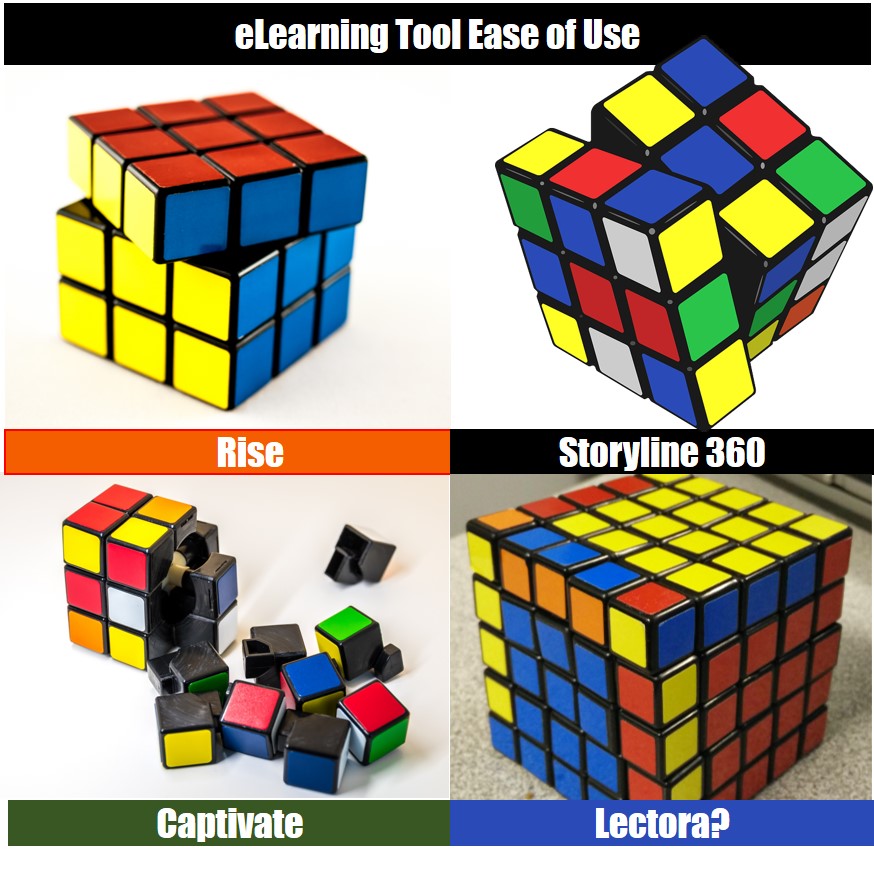 rubik cubes in different stages of completion from broken to solved
