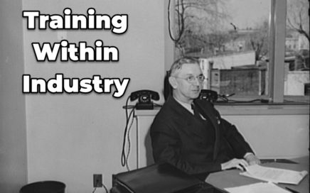 executive sitting at desk in the 1940s