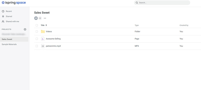 iSpring admin interface
