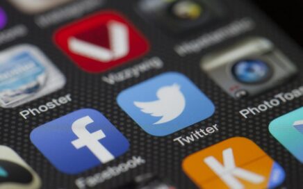 iphone displaying social media application